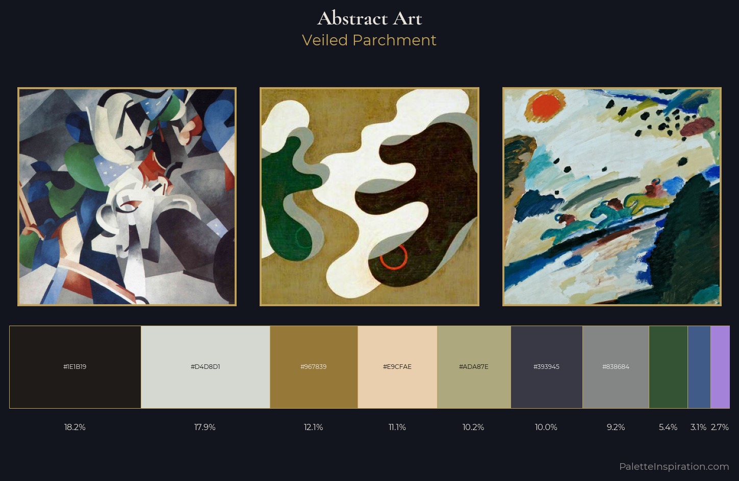 Abstract Art Palette 12 — Veiled Parchment