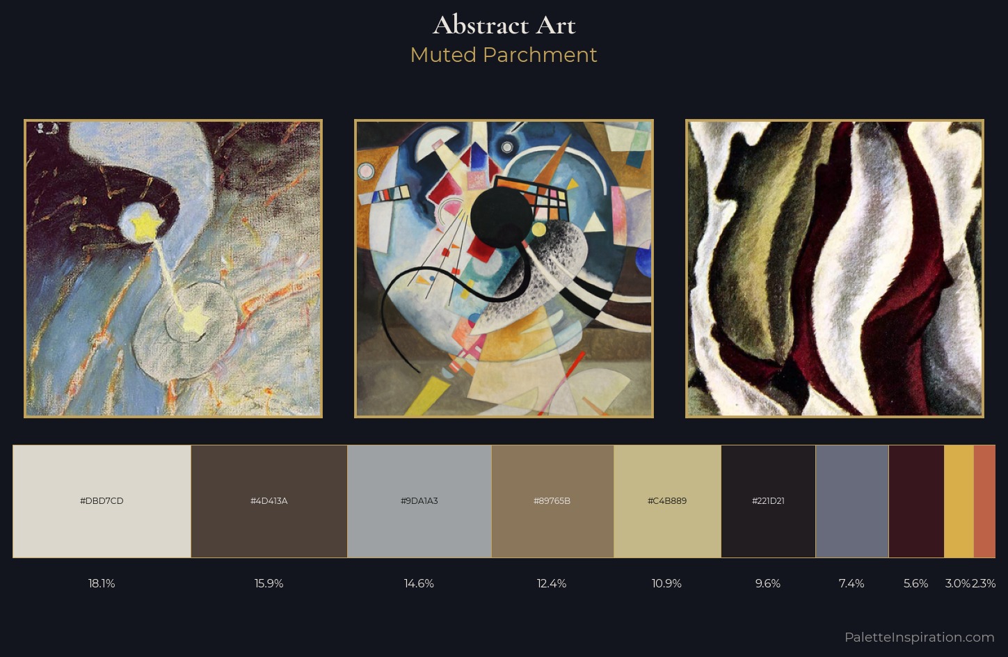 Abstract Art Palette 13 — Muted Parchment