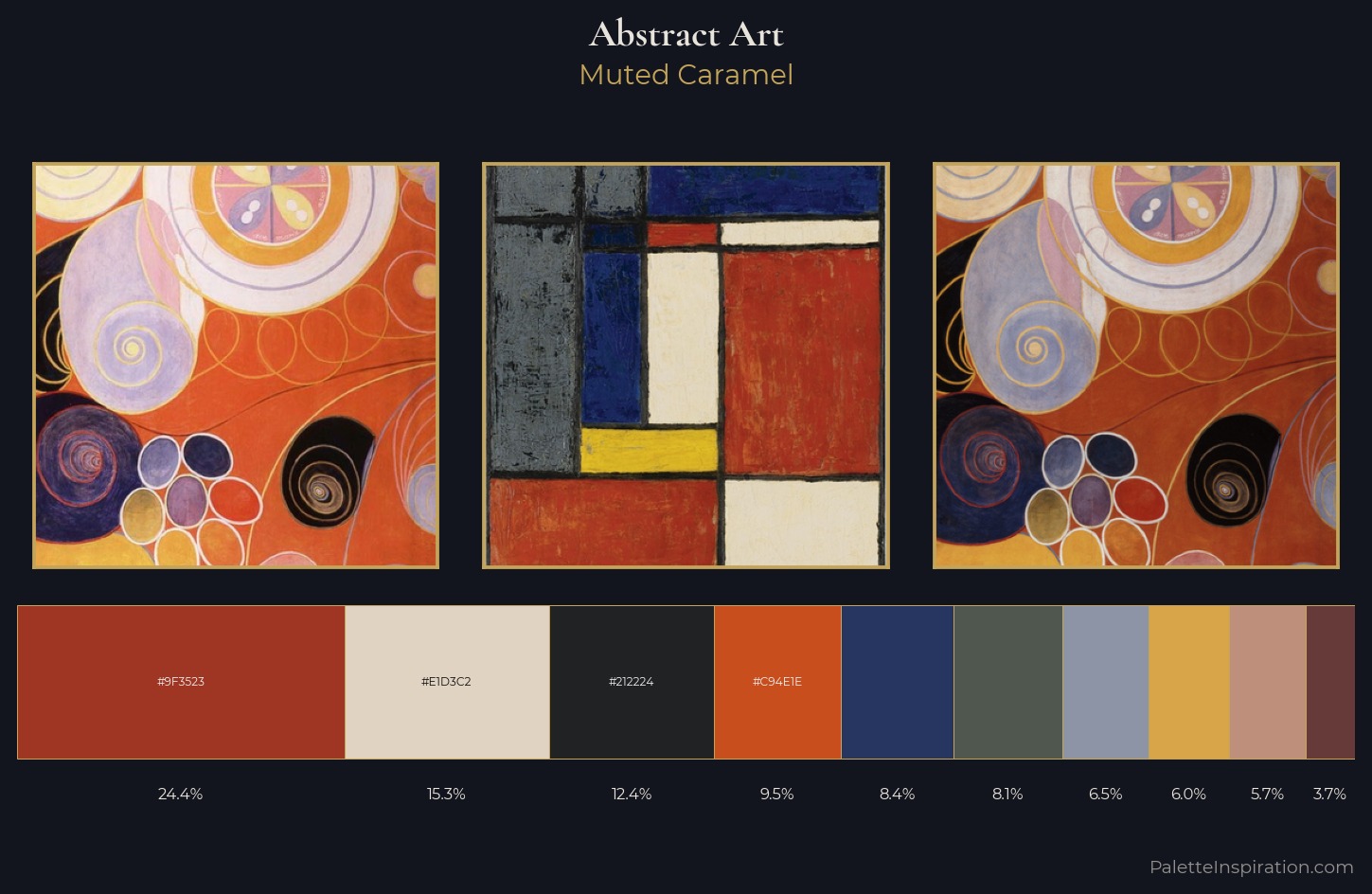 Abstract Art Palette 20 — Muted Caramel