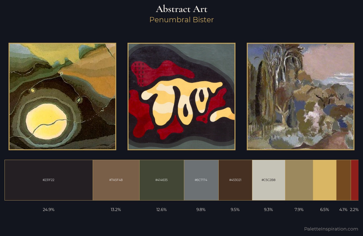 Abstract Art Palette 21 — Penumbral Bister