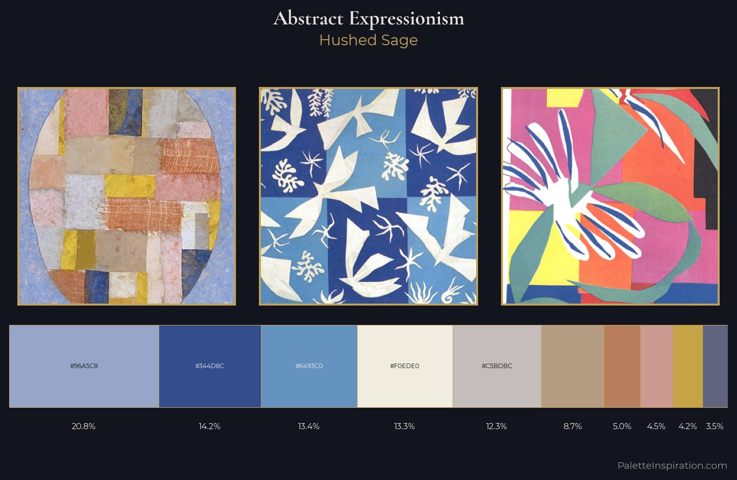 Abstract Expressionism Color Palette