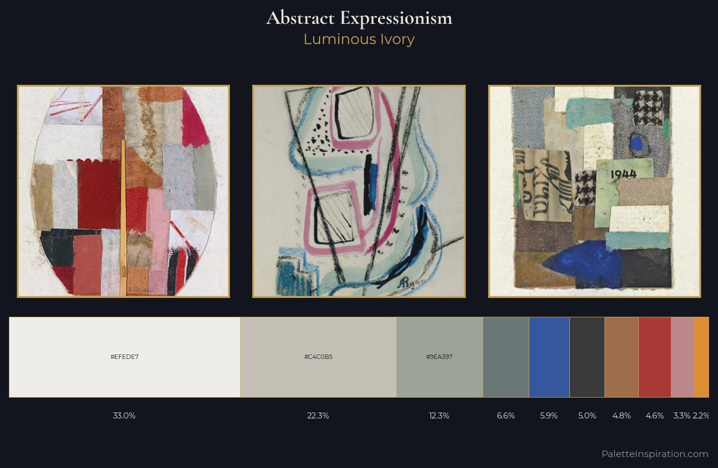 Abstract Expressionism Palette 4 — Luminous Ivory