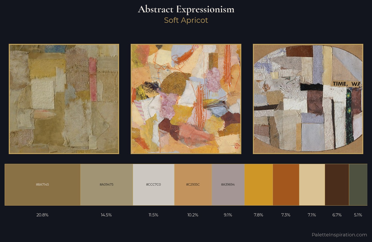 Abstract Expressionism Palette 5 — Soft Apricot