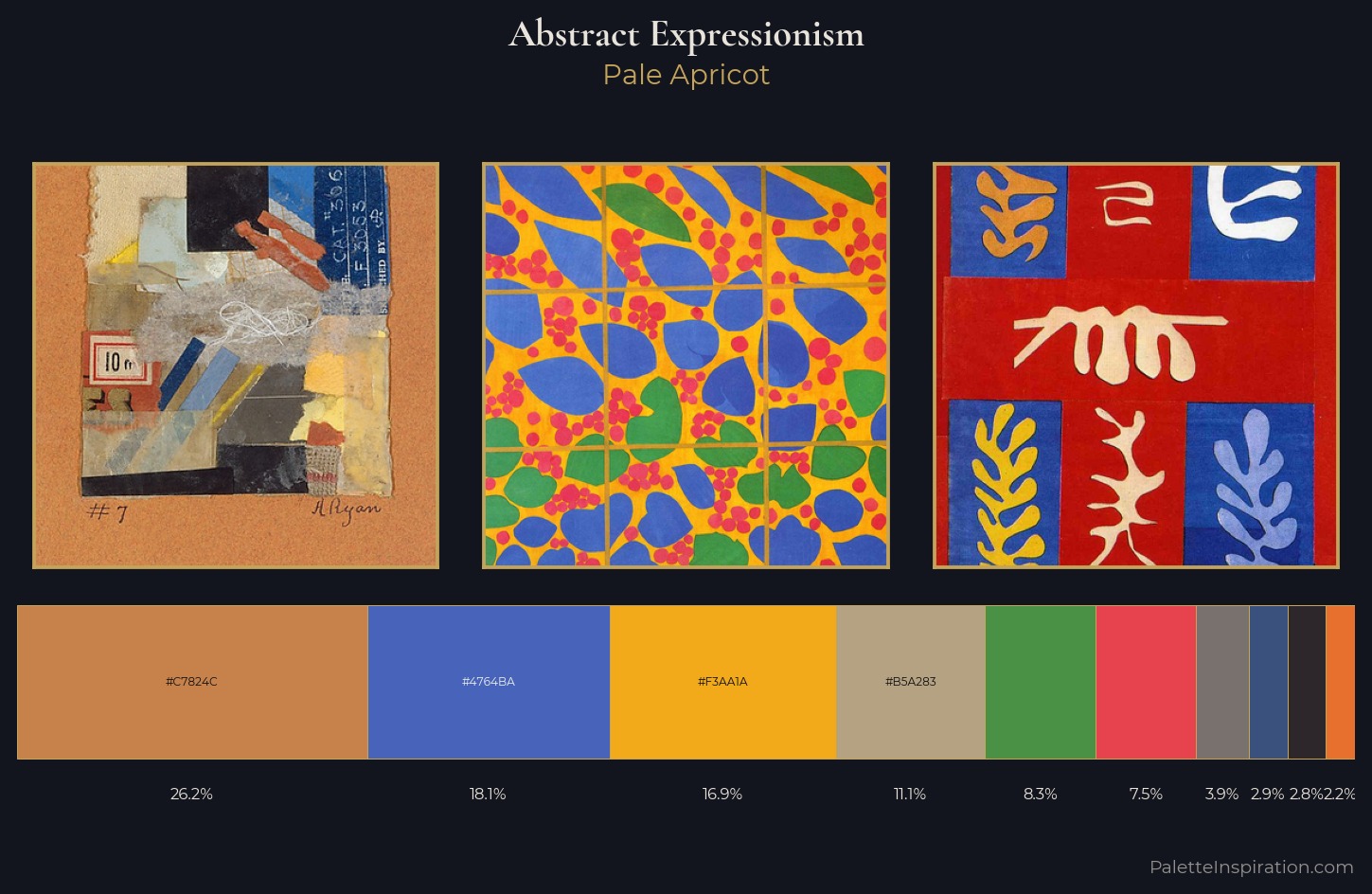 Abstract Expressionism Palette 8 — Pale Apricot