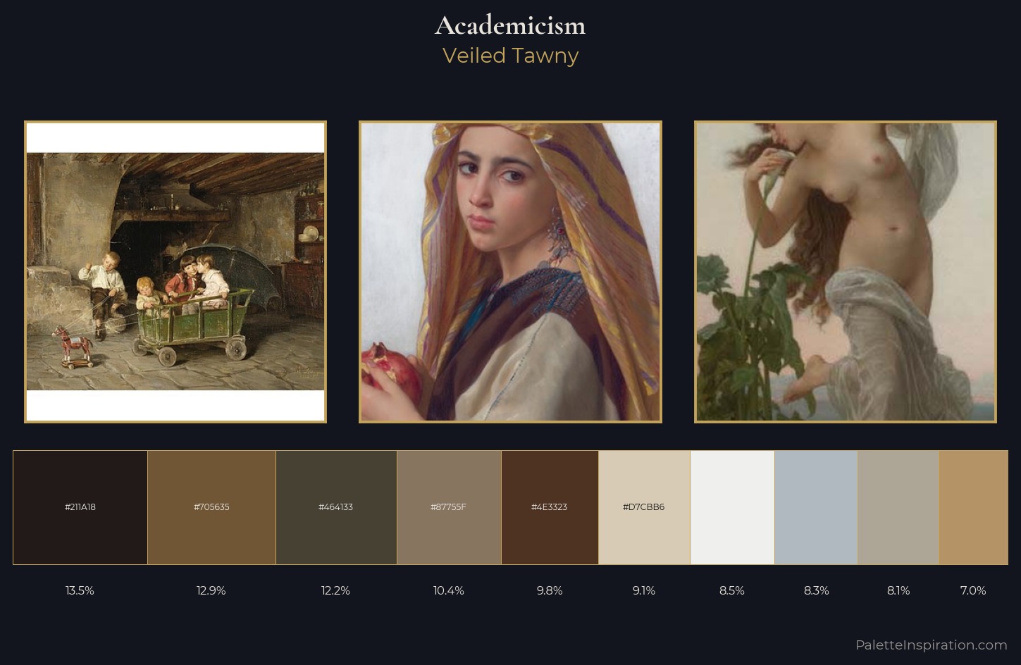 Academicism Palette 10 — Veiled Tawny
