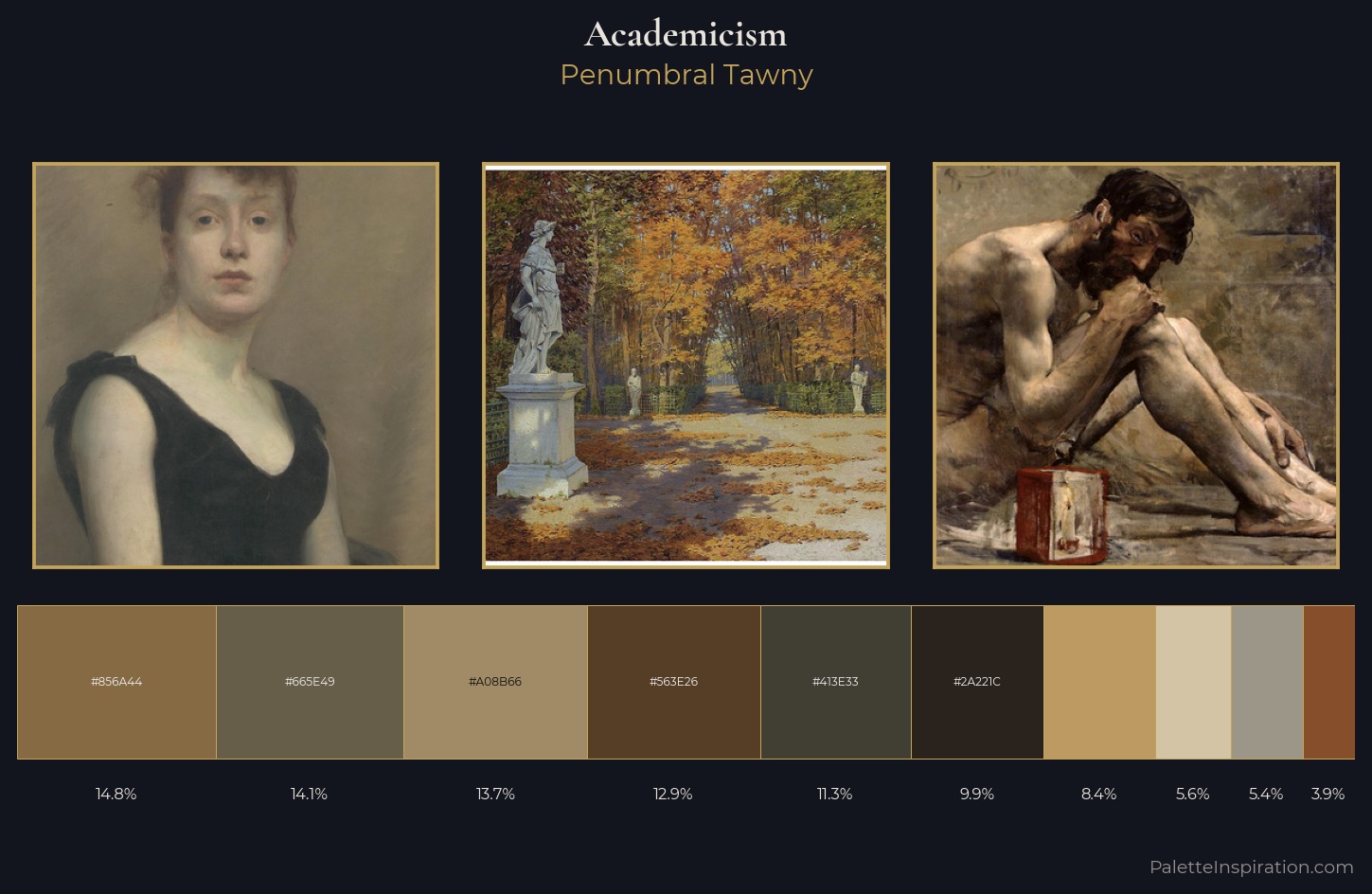 Academicism Palette 18 — Penumbral Tawny