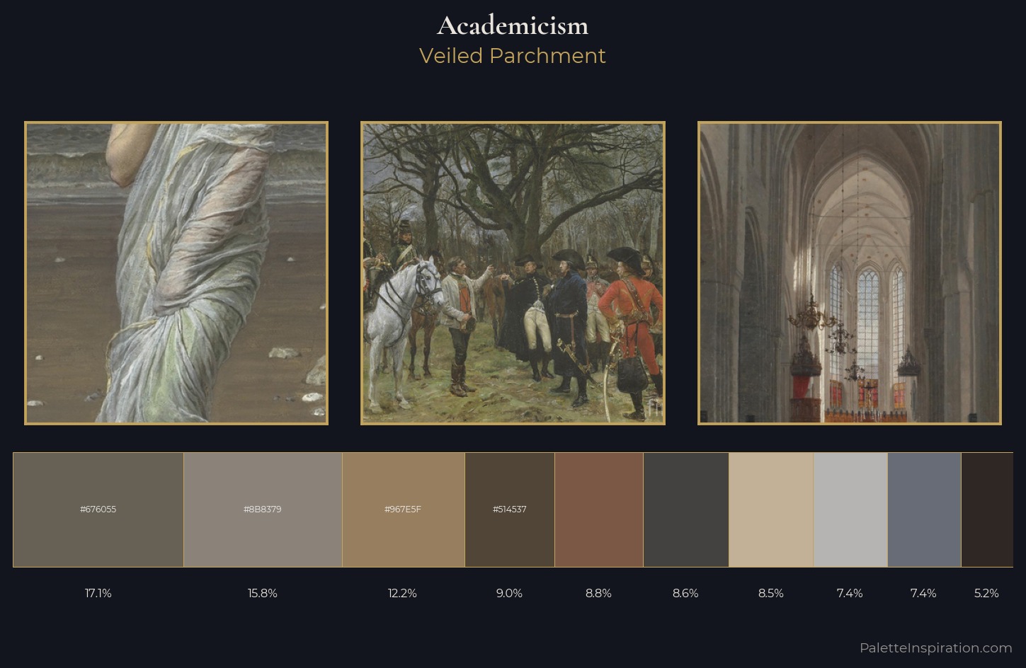 Academicism Palette 20 — Veiled Parchment