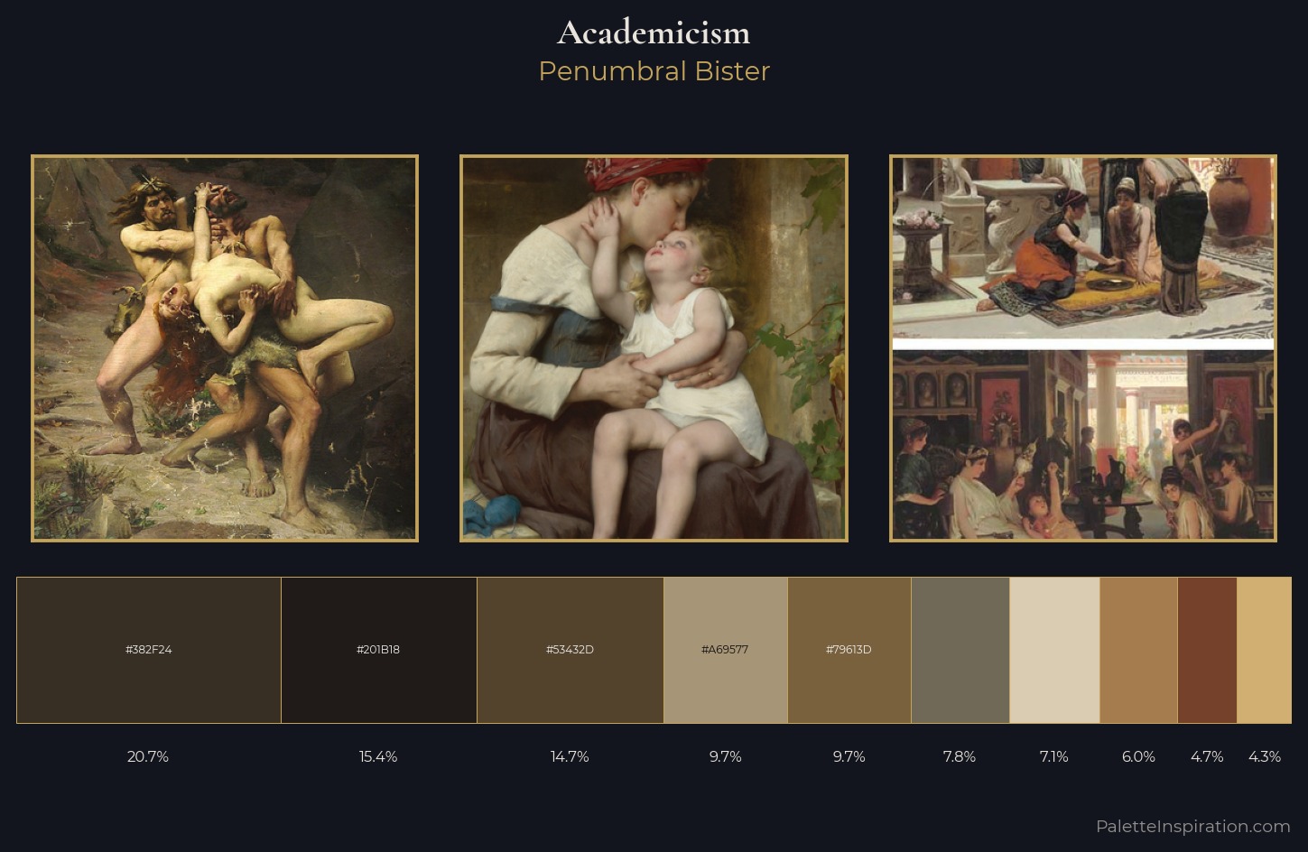 Academicism Palette 21 — Penumbral Bister