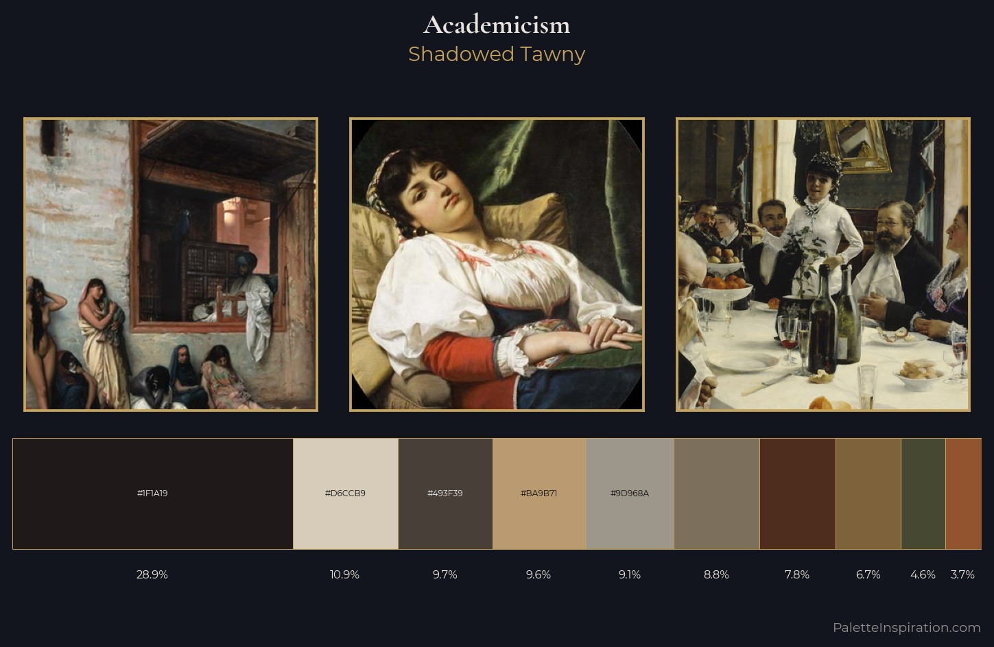 Academicism Palette 24 — Shadowed Tawny