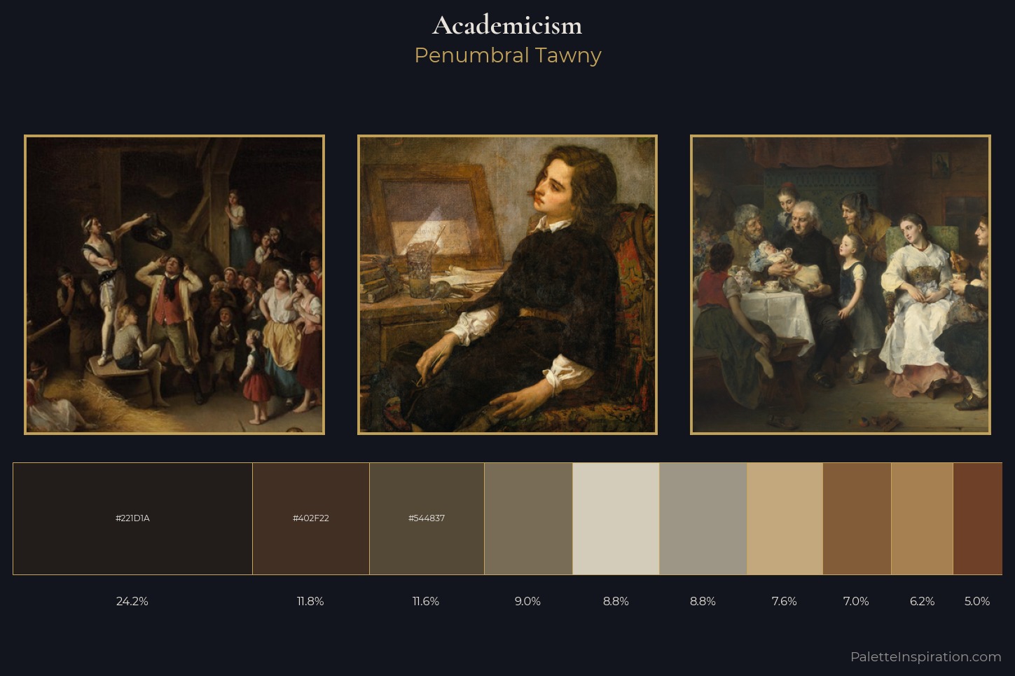 Academicism Master Palette — Penumbral Tawny