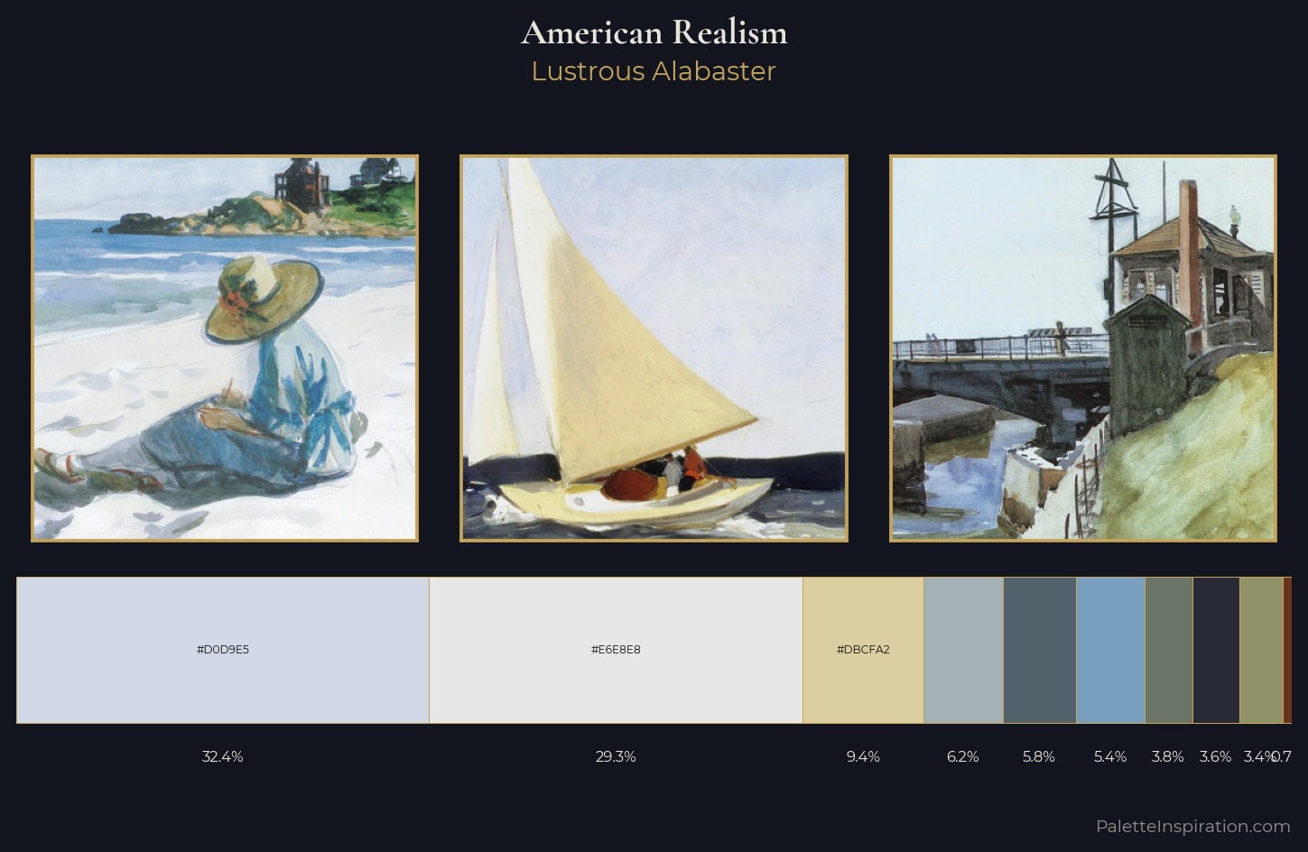 American Realism Palette 2 — Lustrous Alabaster