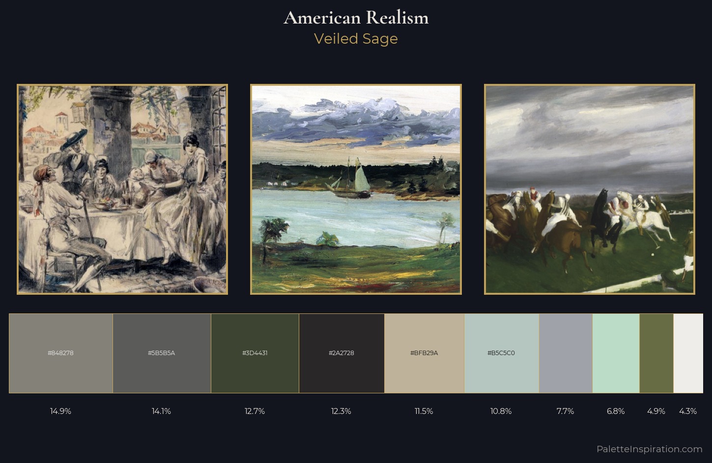 American Realism Palette 3 — Veiled Sage