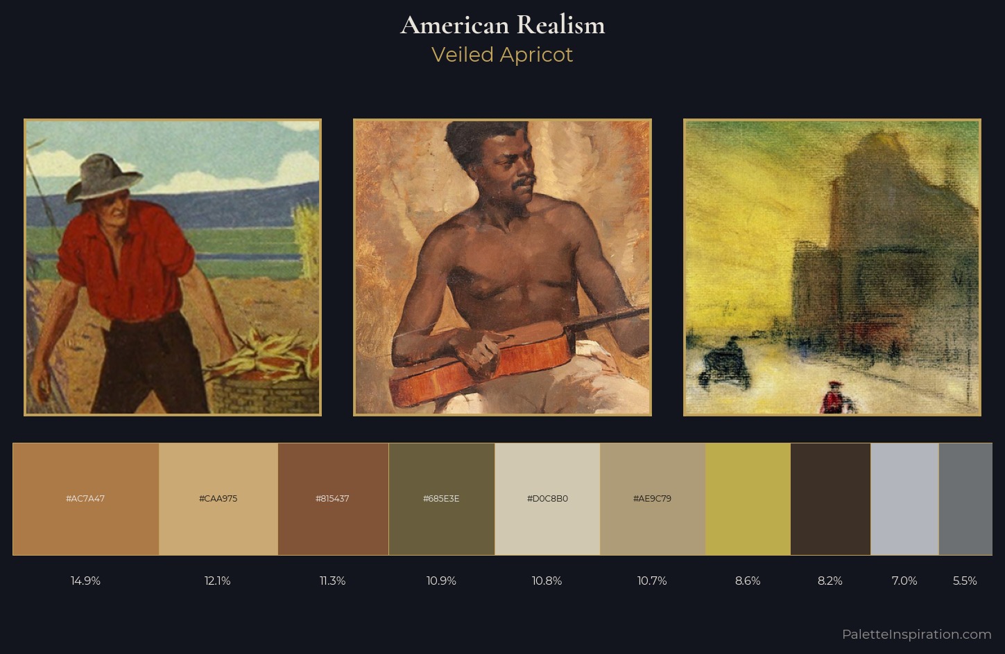 American Realism Palette 4 — Veiled Apricot