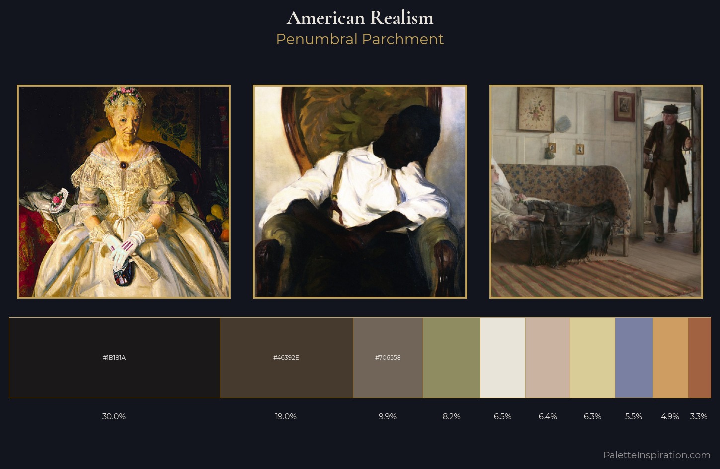 American Realism Palette 5 — Penumbral Parchment