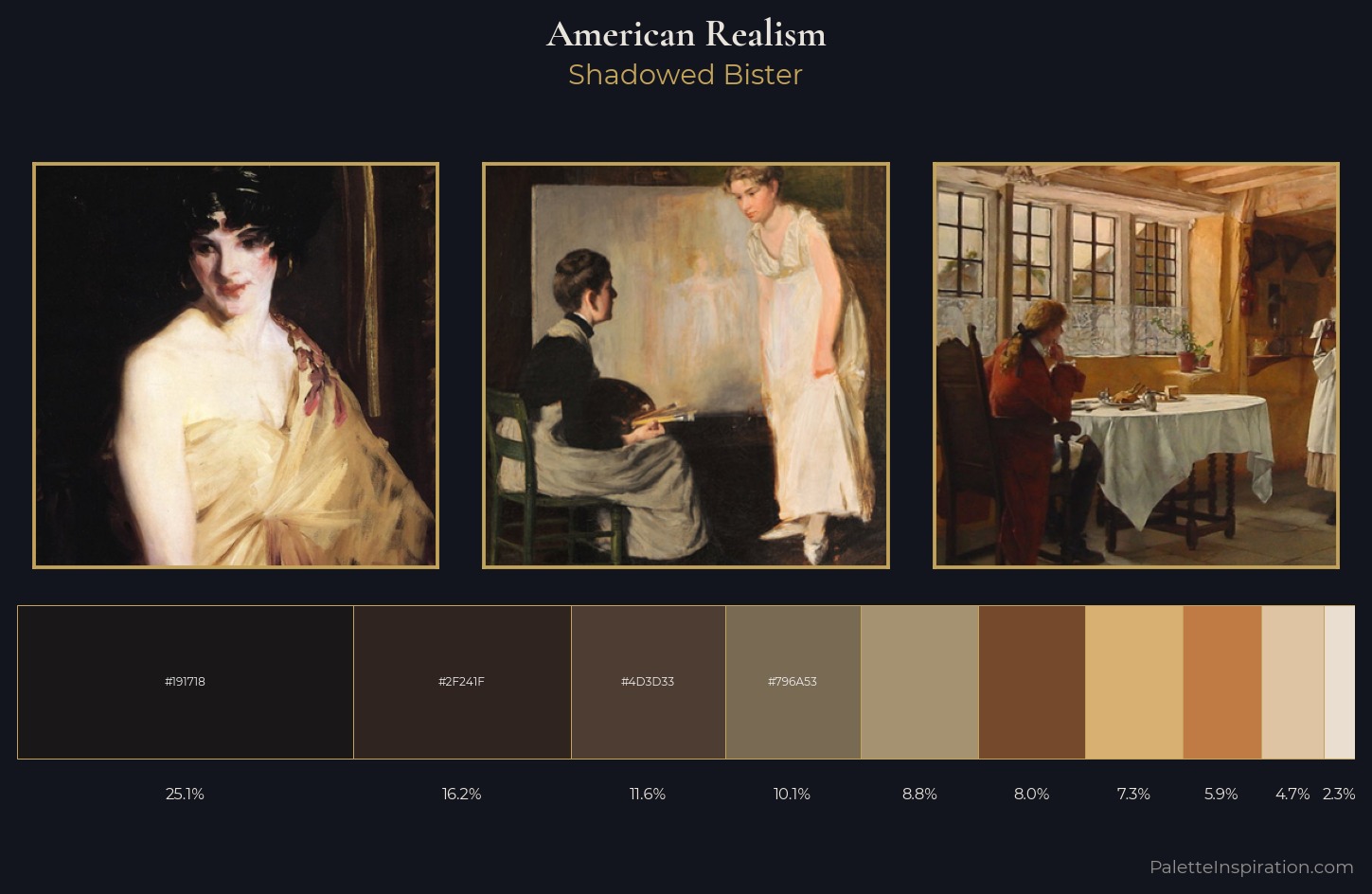 American Realism Palette 9 — Shadowed Bister