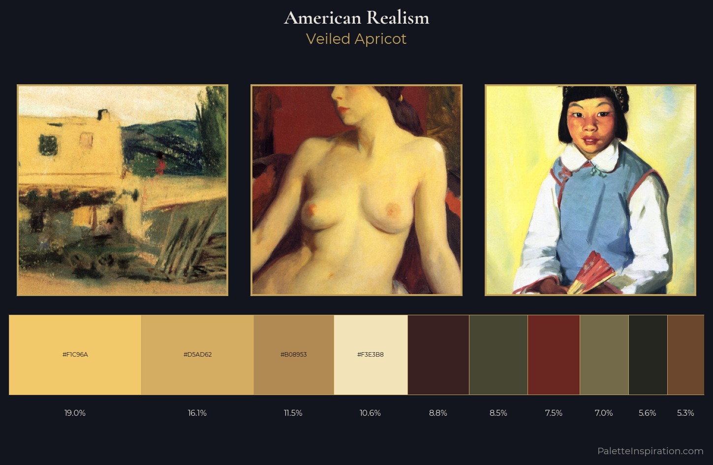 American Realism Palette 10 — Veiled Apricot