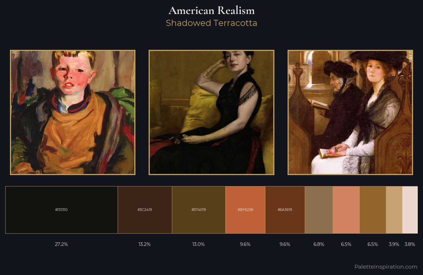 American Realism Palette 12 — Shadowed Terracotta
