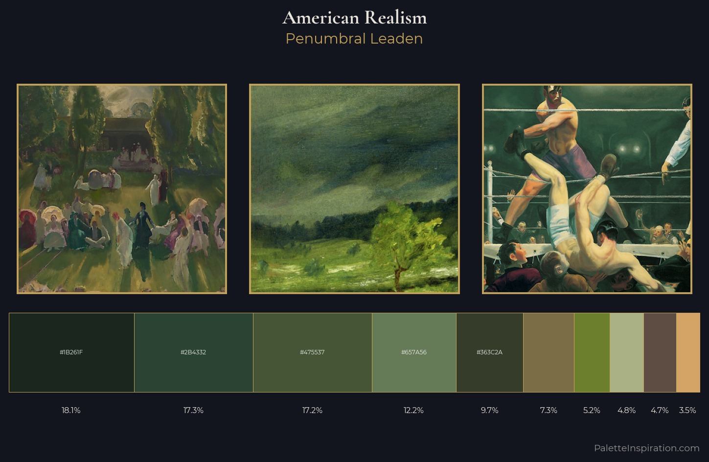 American Realism Palette 16 — Penumbral Leaden