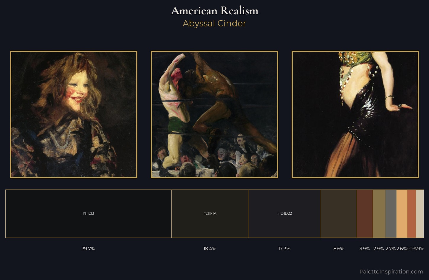 American Realism Palette 18 — Abyssal Cinder