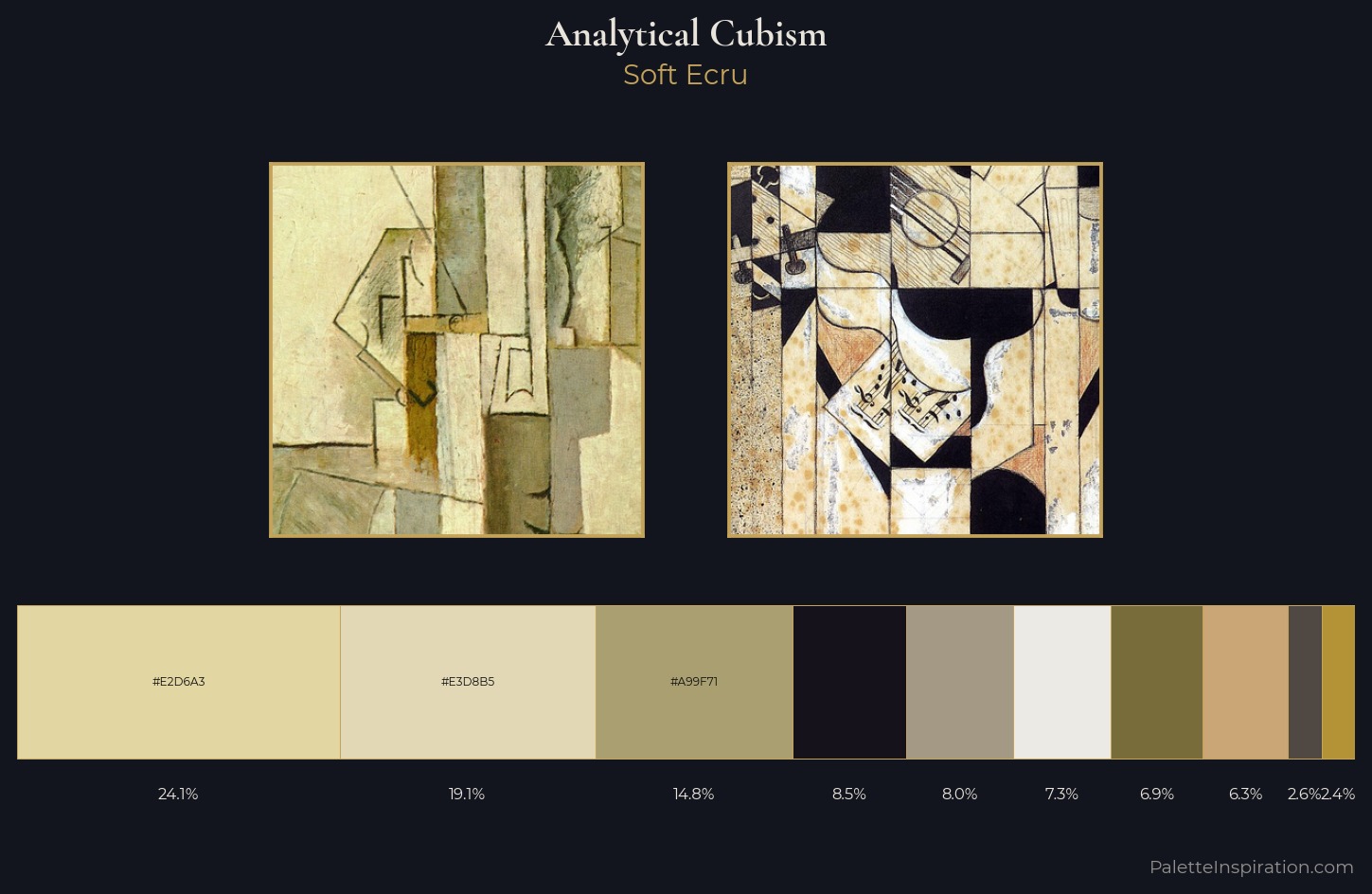 Analytical Cubism Color Palette