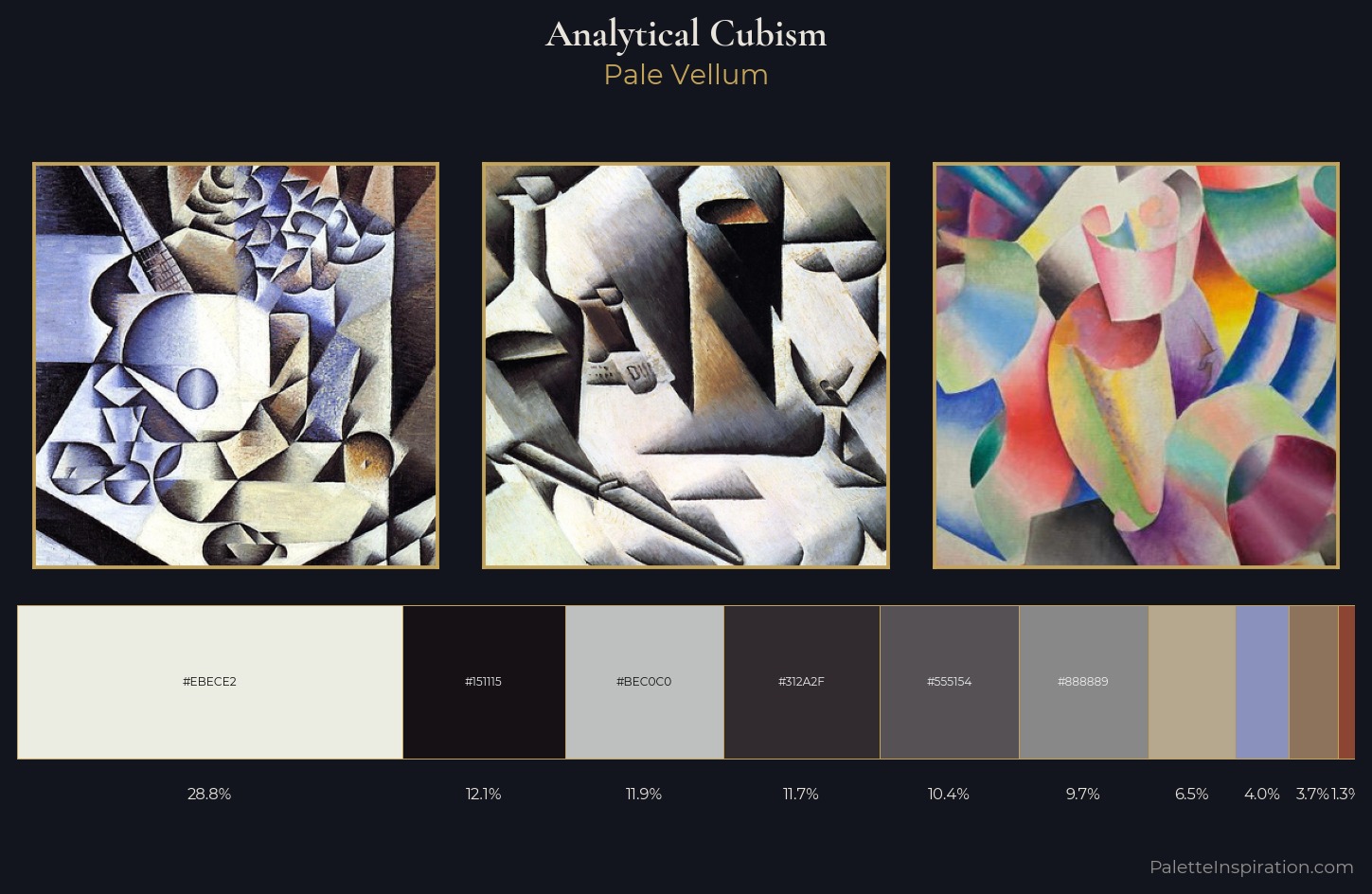 Analytical Cubism Palette 5 — Pale Vellum