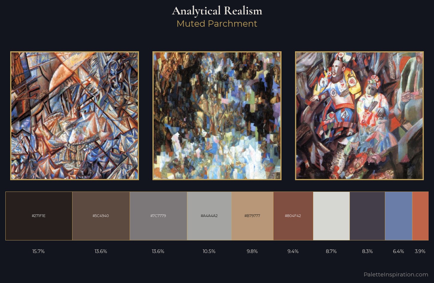 Analytical Realism Palette 8 — Muted Parchment