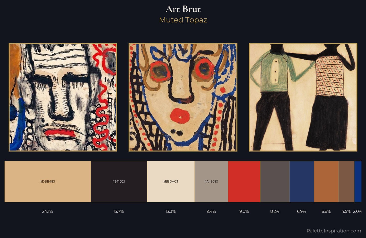 Art Brut Palette 6 — Muted Topaz
