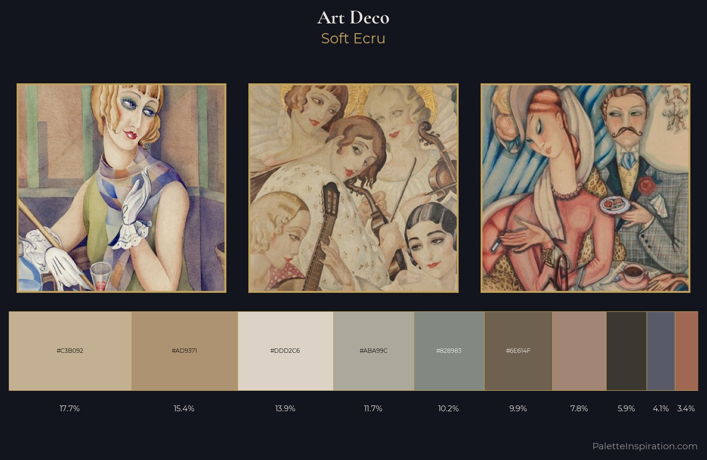 Art Deco Palette 6 — Soft Ecru
