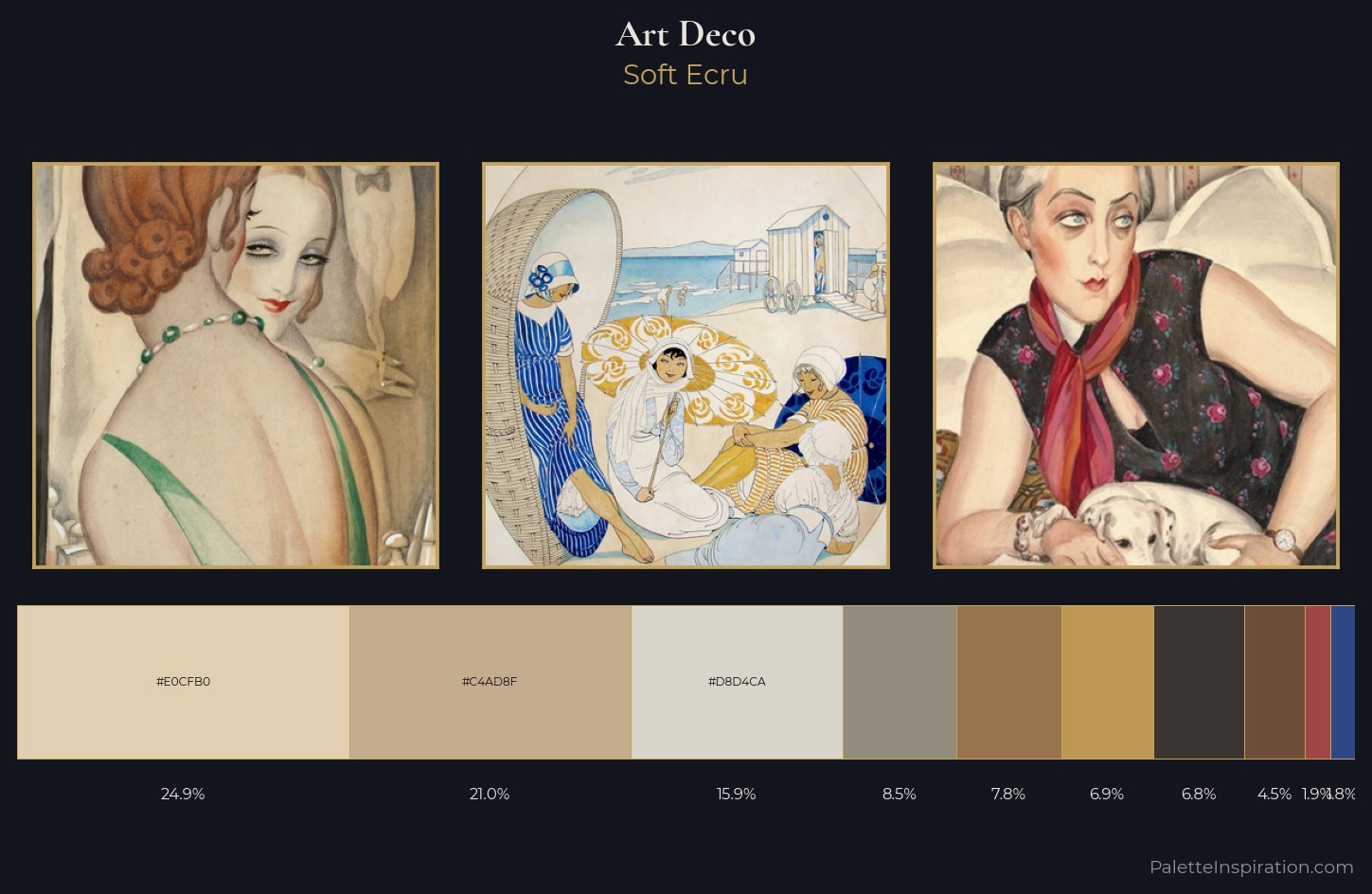Art Deco Palette 7 — Soft Ecru