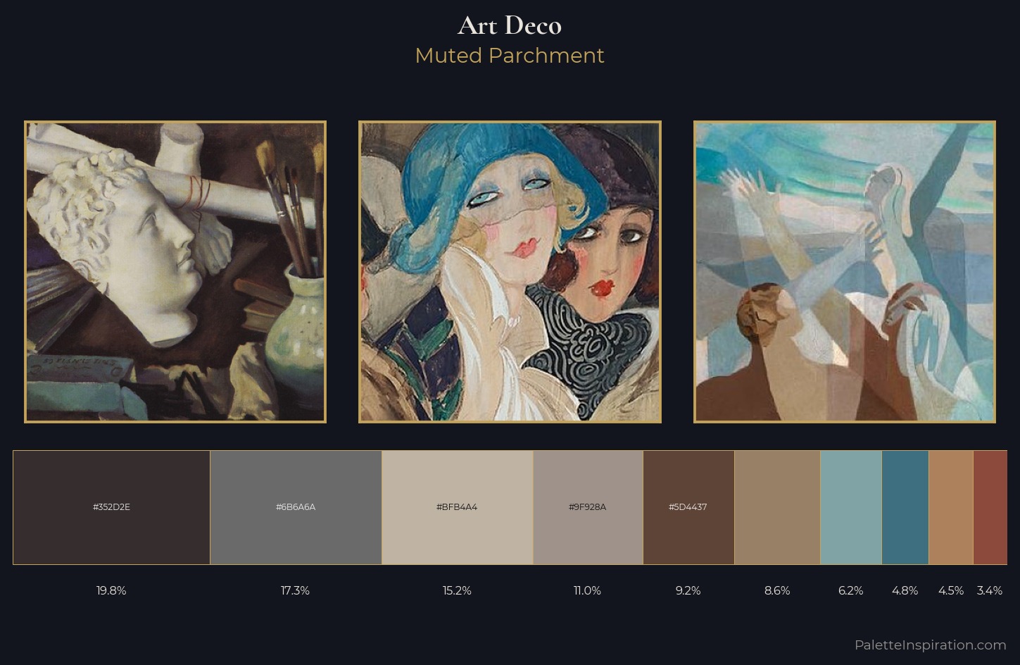 Art Deco Palette 8 — Muted Parchment