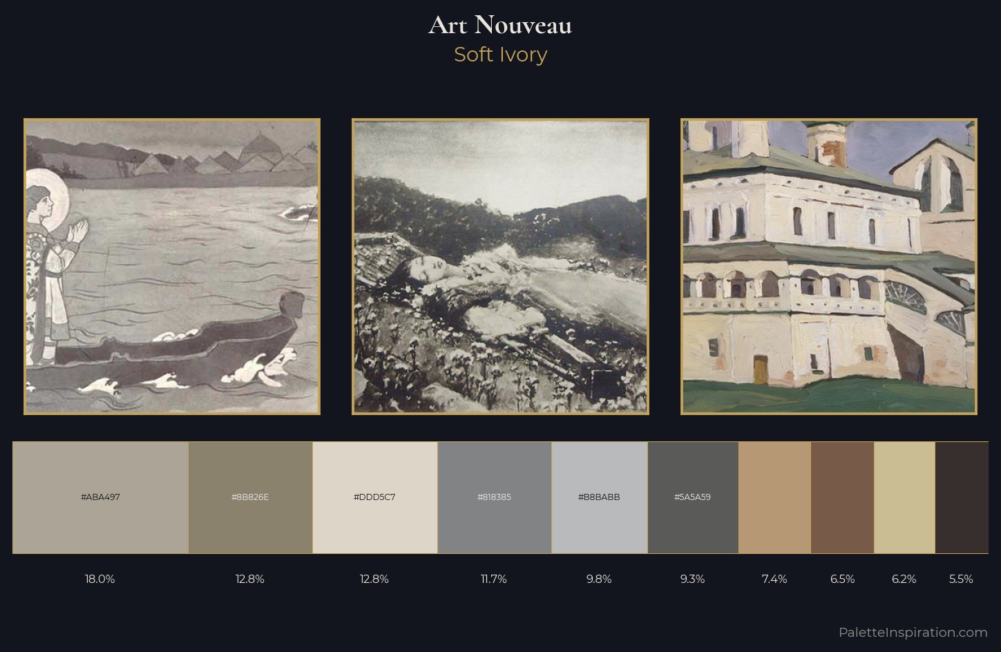Art Nouveau Palette 9 — Soft Ivory