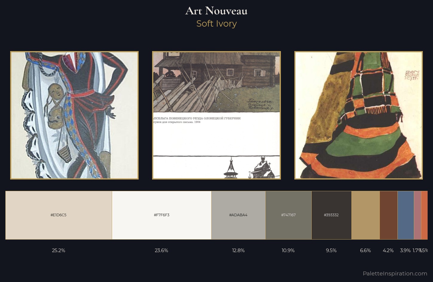Art Nouveau Palette 11 — Soft Ivory