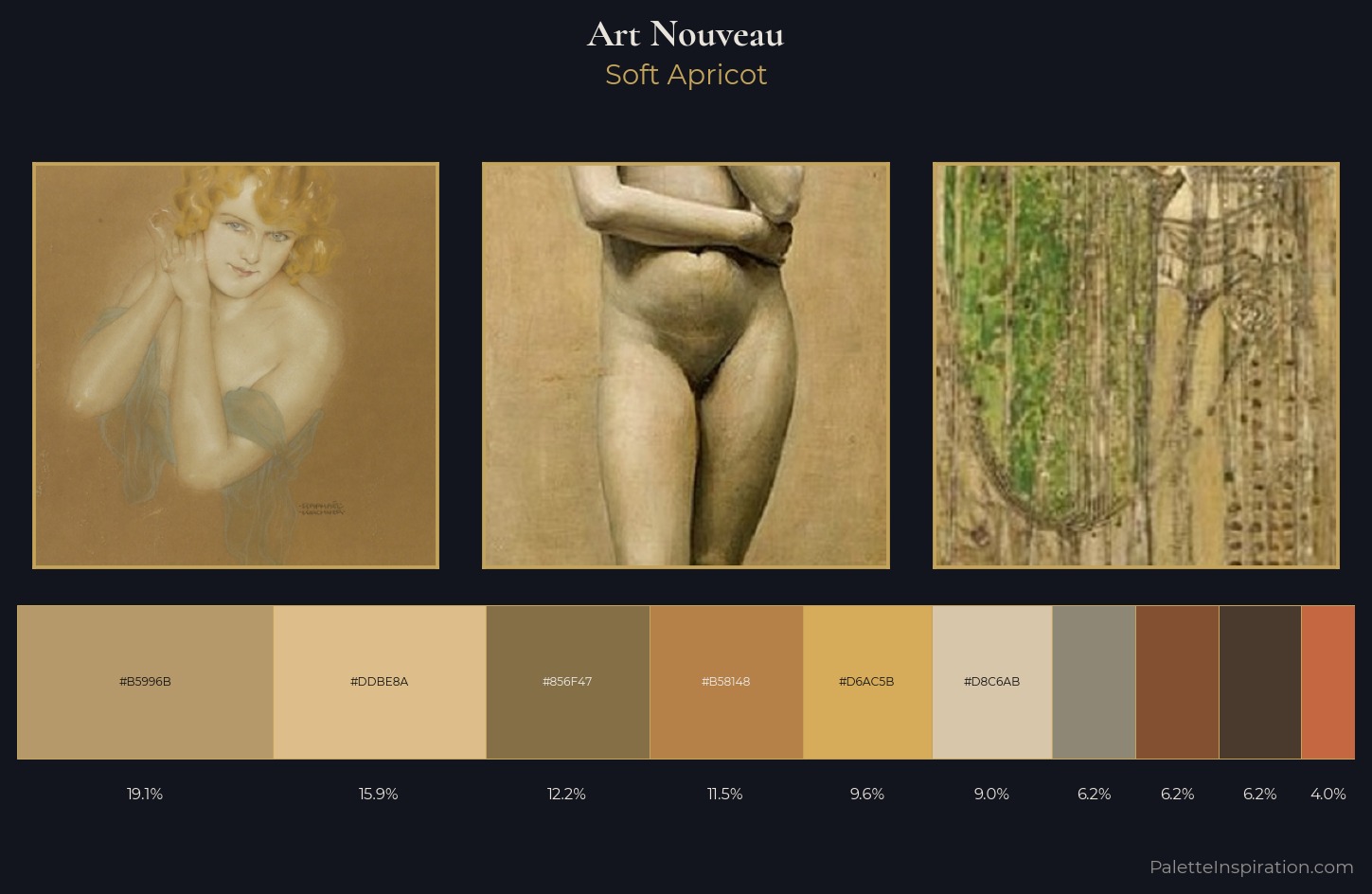 Art Nouveau Palette 12 — Soft Apricot