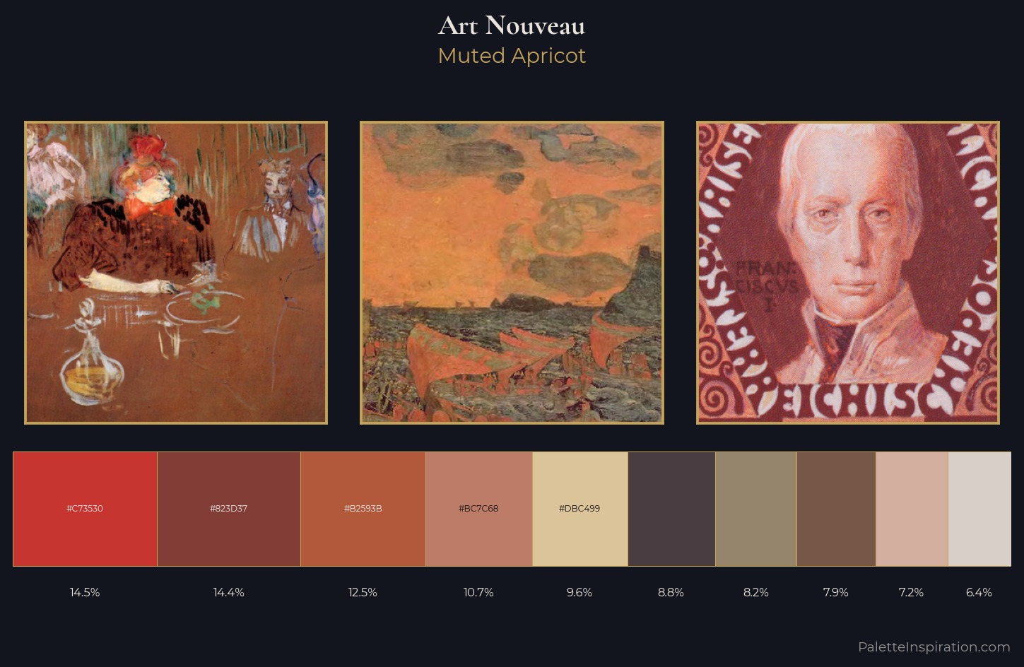 Art Nouveau Palette 16 — Muted Apricot