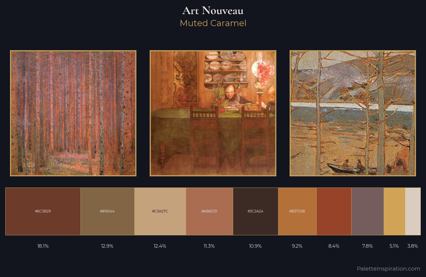 Art Nouveau Palette 21 — Muted Caramel