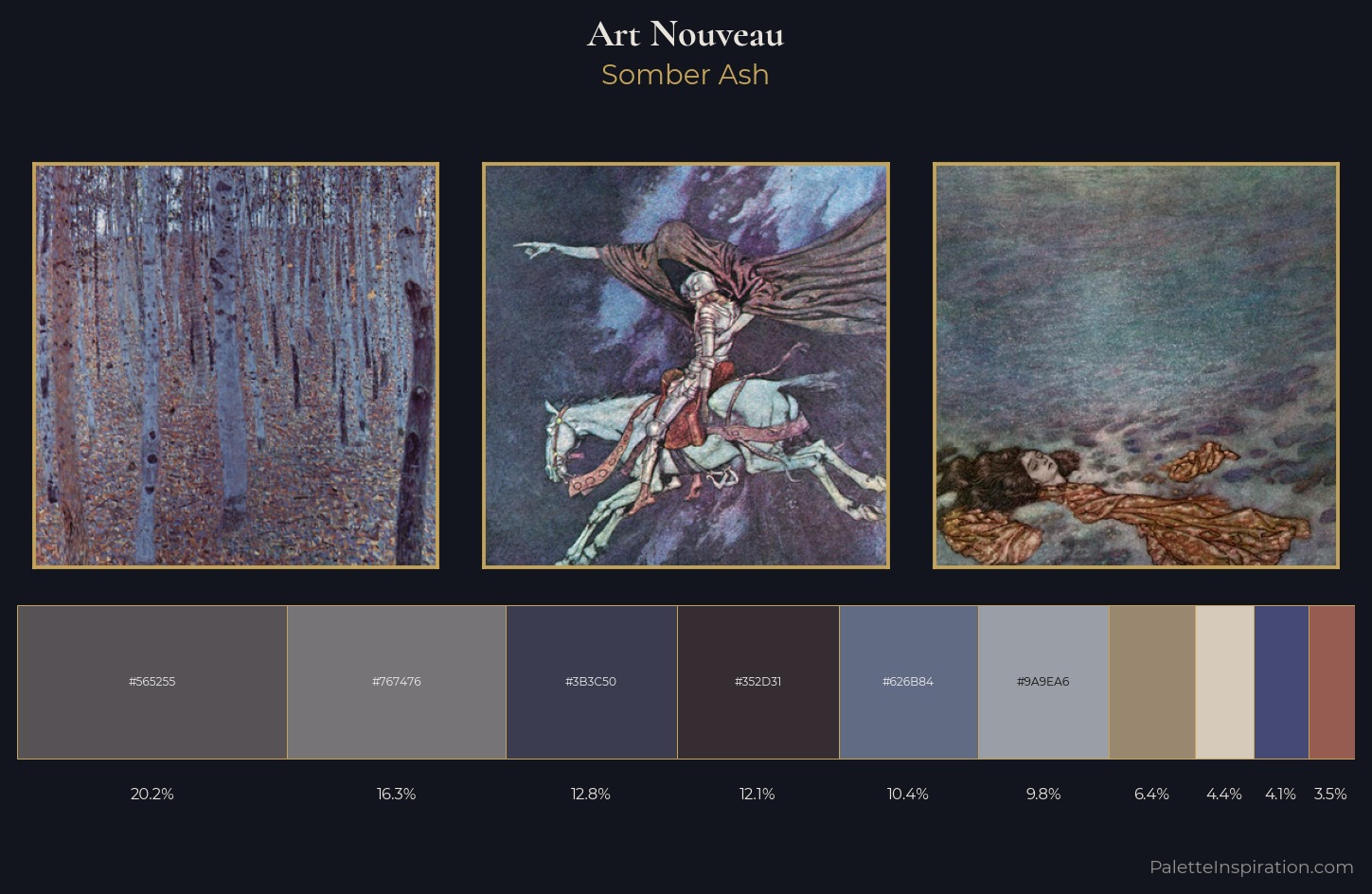Art Nouveau Palette 26 — Somber Ash