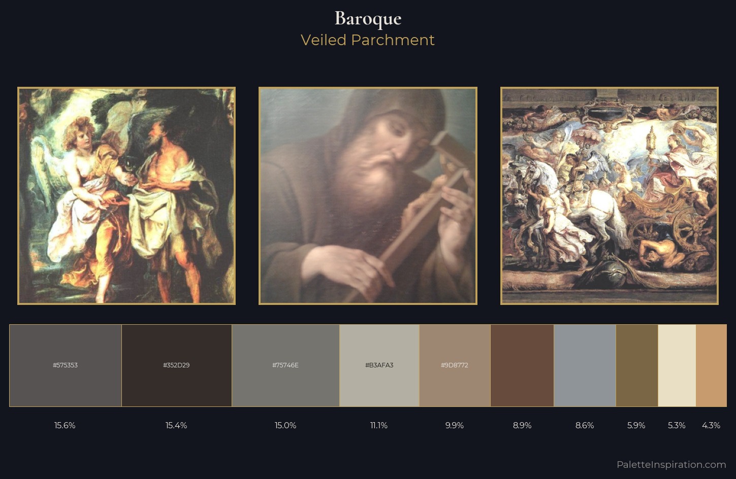 Baroque Palette 7 — Veiled Parchment