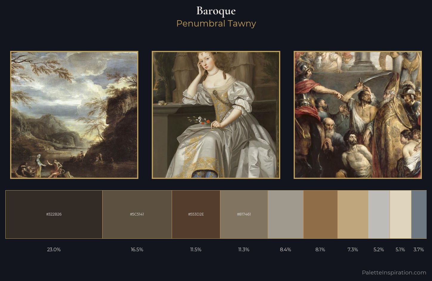 Baroque Palette 9 — Penumbral Tawny