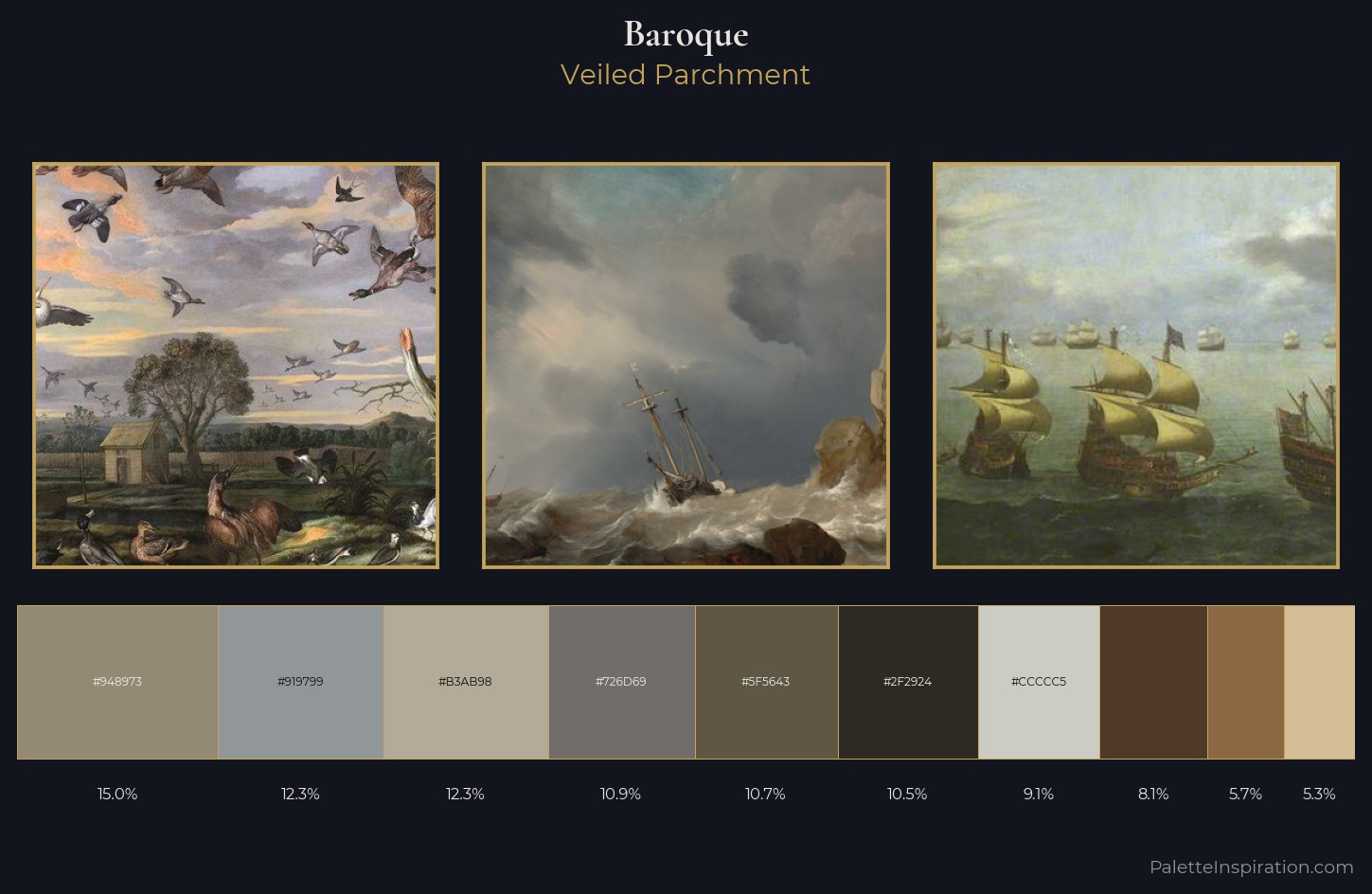 Baroque Palette 10 — Veiled Parchment