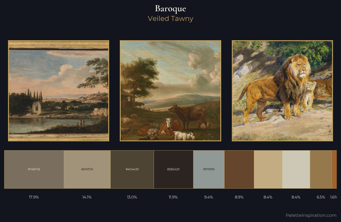 Baroque Palette 14 — Veiled Tawny