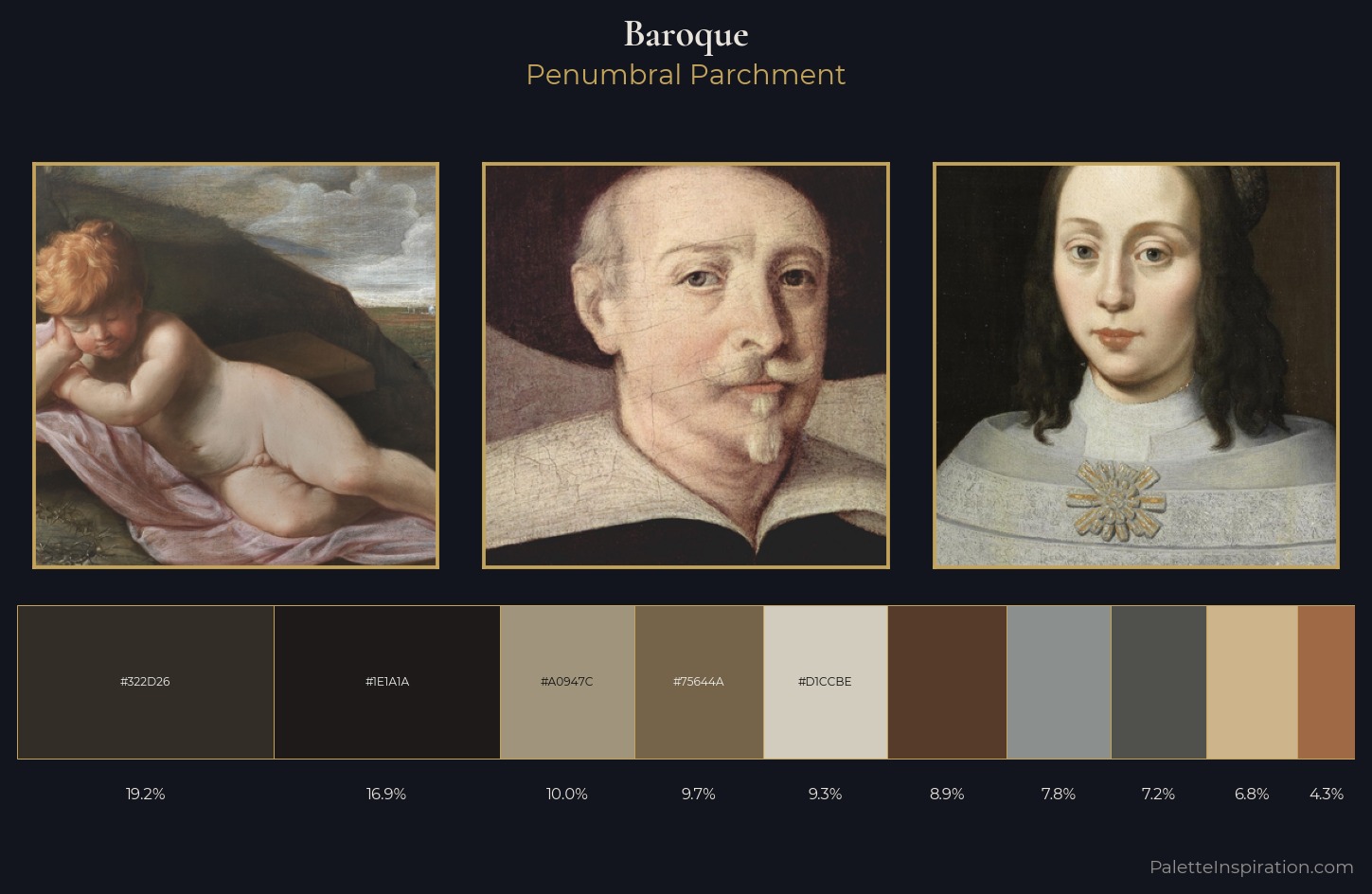 Baroque Palette 22 — Penumbral Parchment