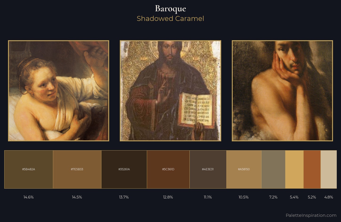 Baroque Palette 28 — Shadowed Caramel