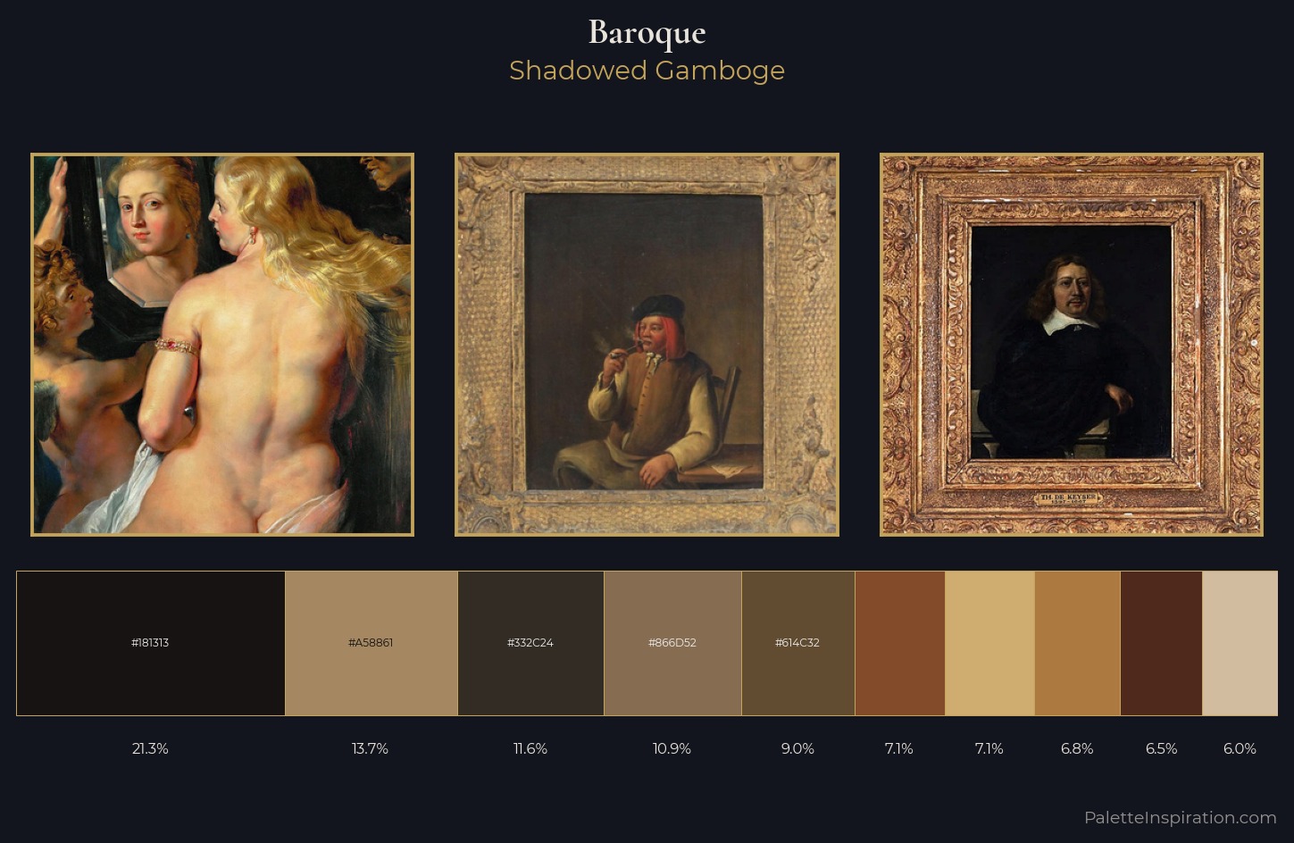 Baroque Palette 29 — Shadowed Gamboge