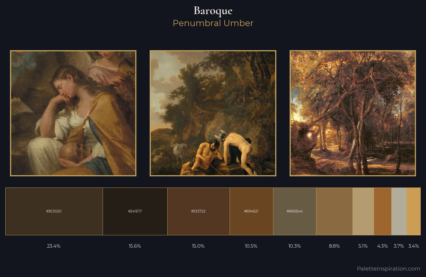 Baroque Palette 30 — Penumbral Umber