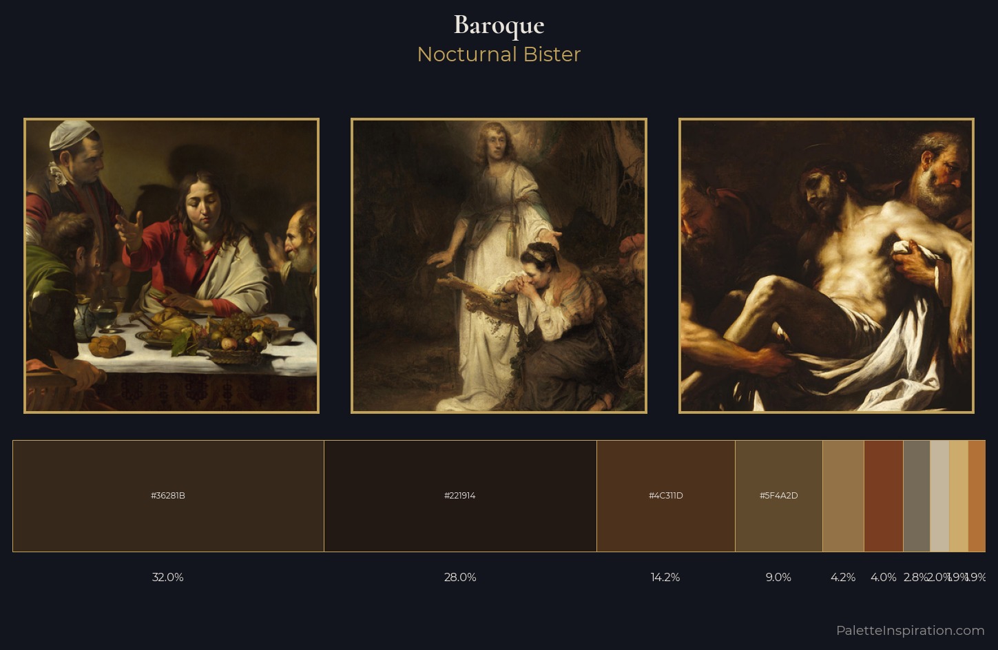 Baroque Palette 37 — Nocturnal Bister