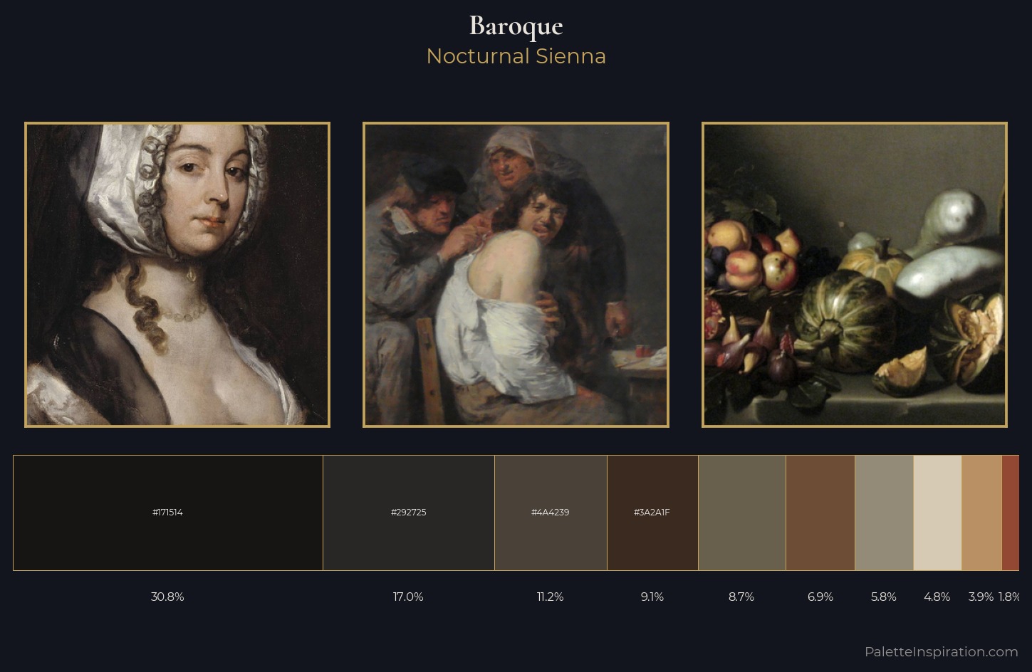 Baroque Palette 44 — Nocturnal Sienna