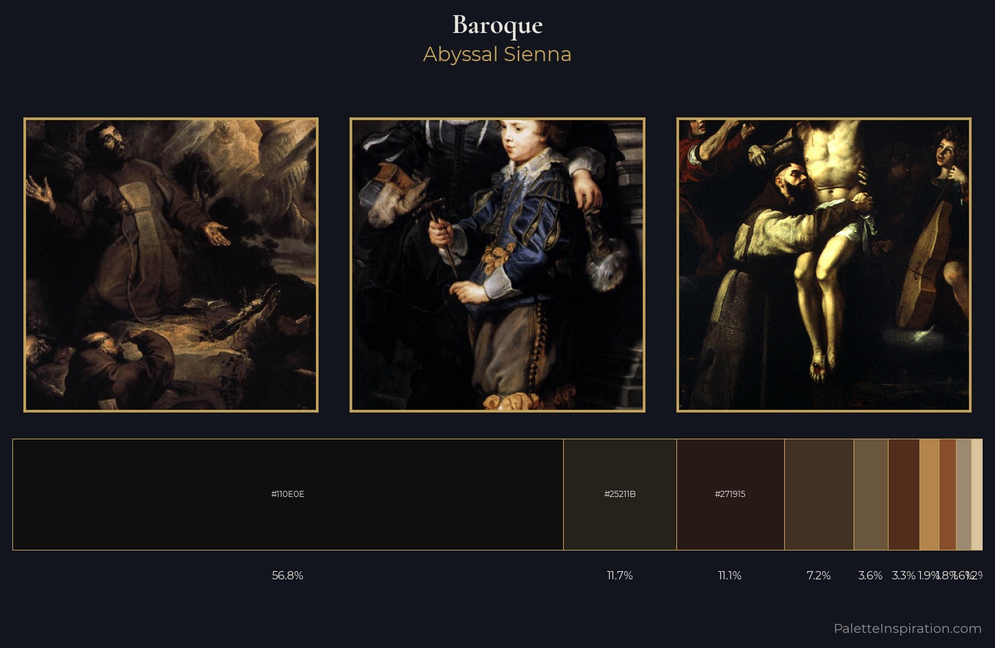 Baroque Palette 49 — Abyssal Sienna