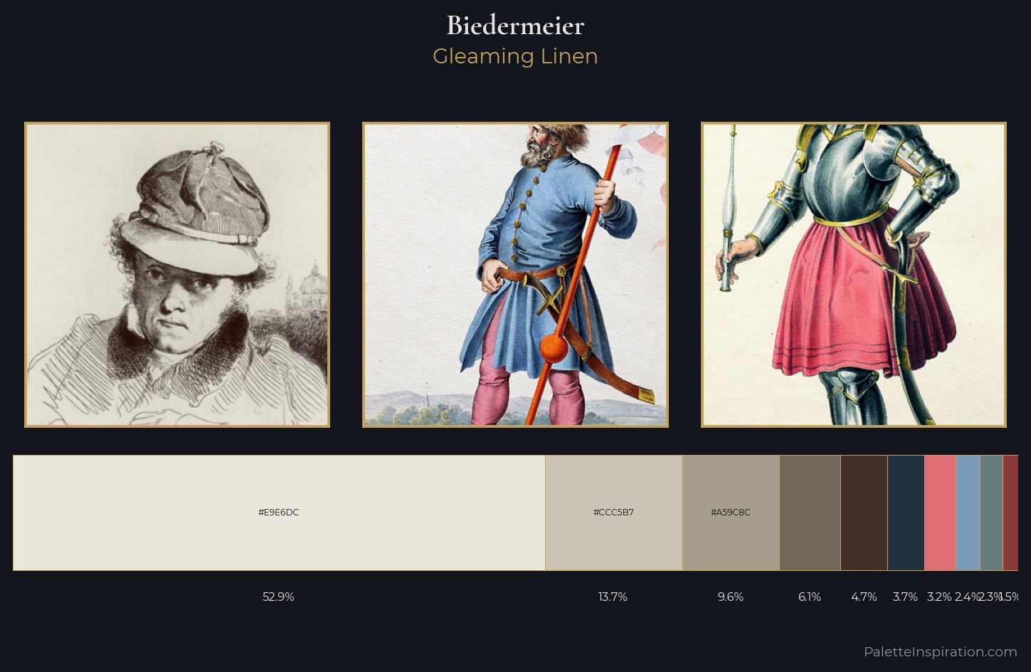 Biedermeier Palette 9 — Gleaming Linen