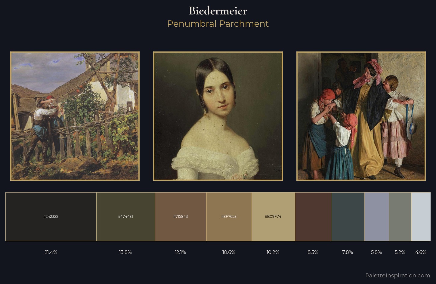 Biedermeier Palette 15 — Penumbral Parchment