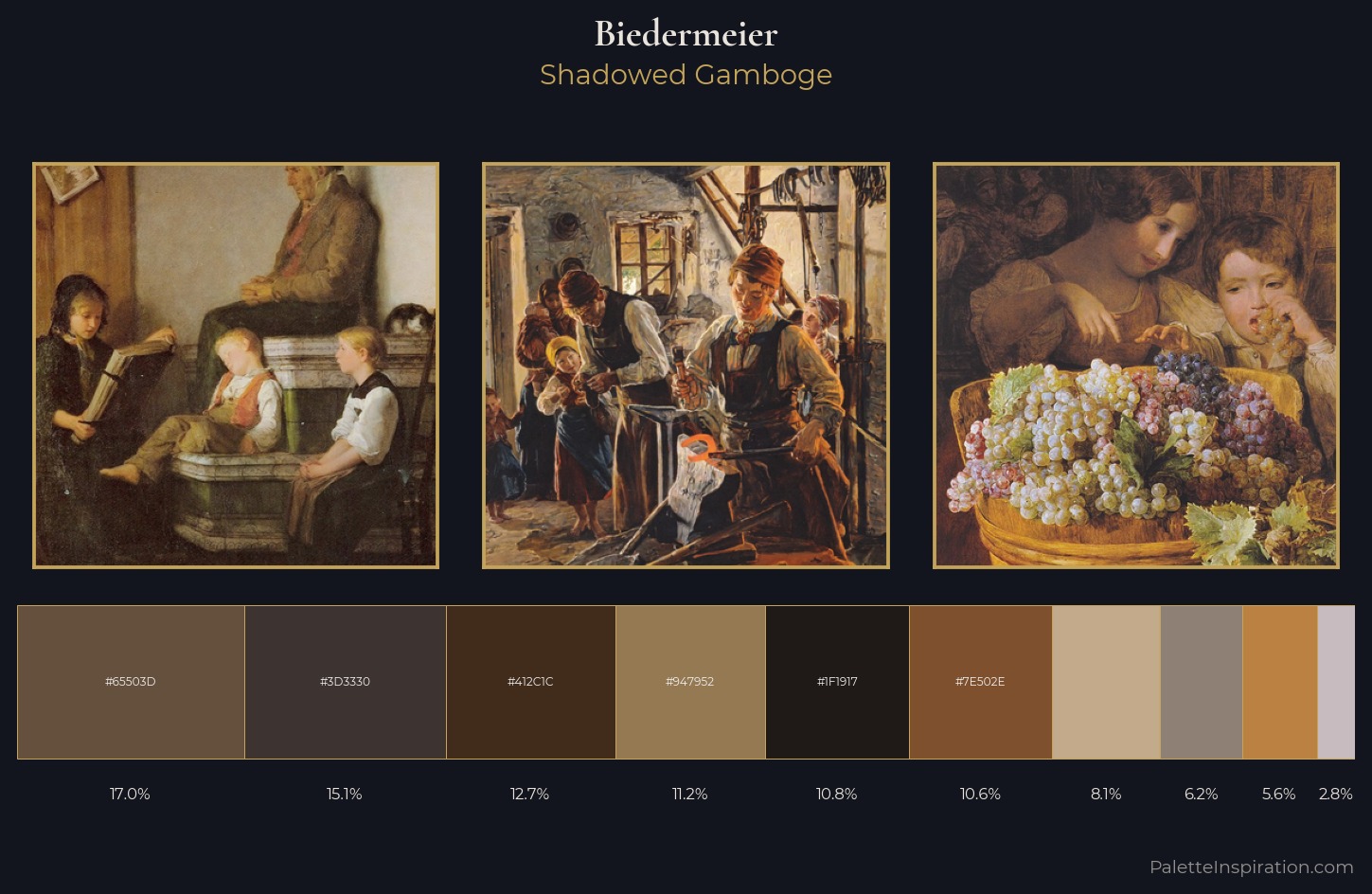 Biedermeier Palette 16 — Shadowed Gamboge